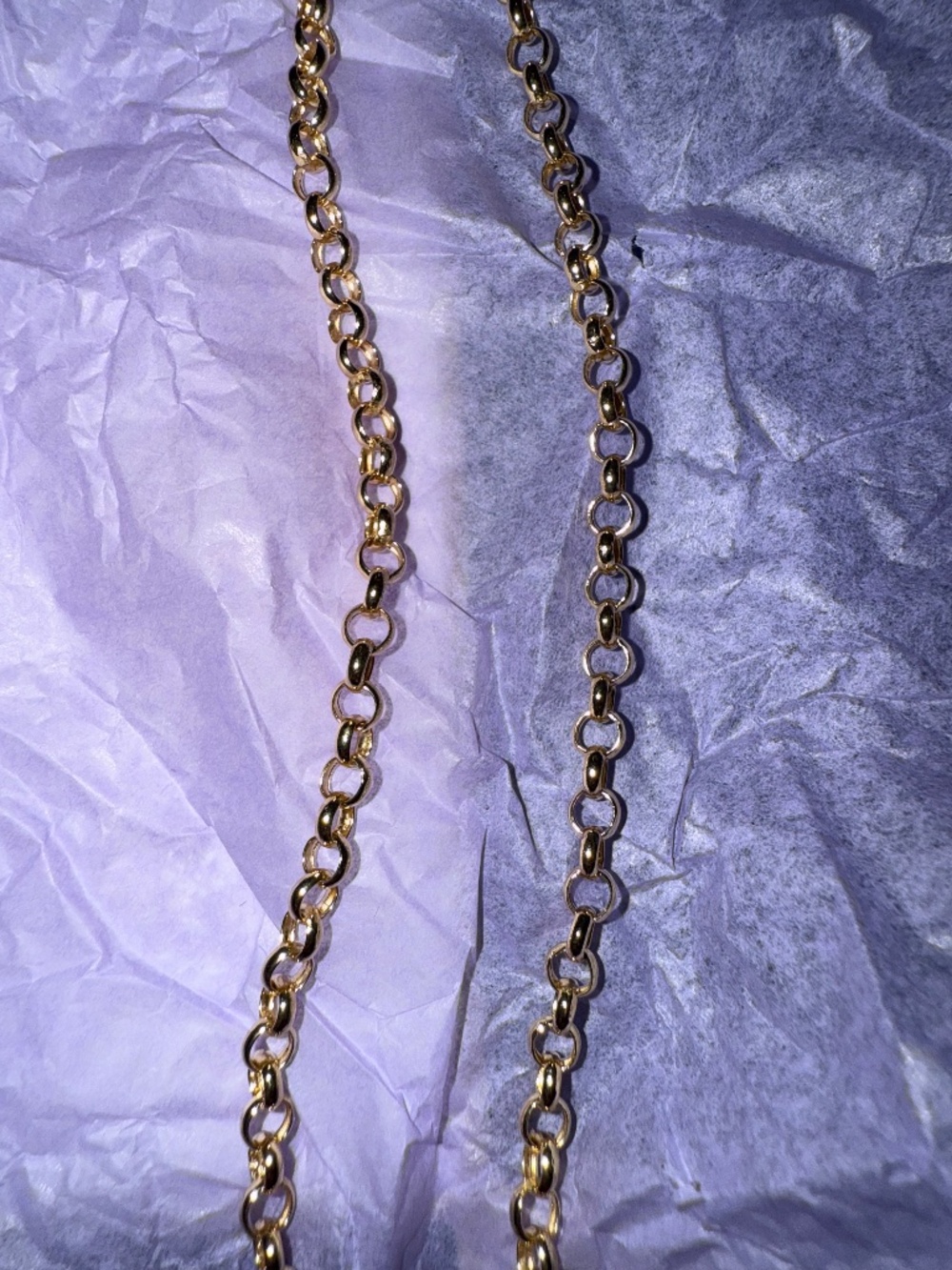 20" 4mm 10K Yellow Gold Rolo Chain Necklace
